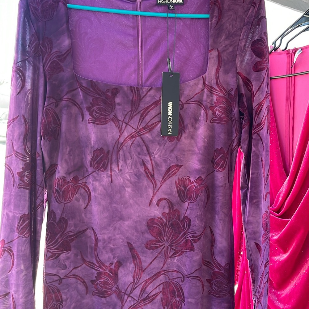 Pandora velvet burnout maxi dress